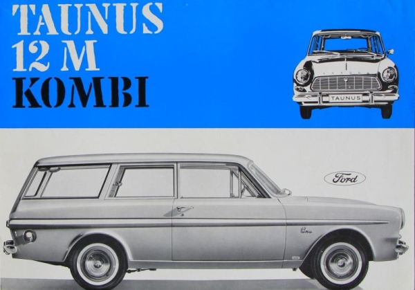 Ford Taunus 12 M Kombi Modelprogram 1964 Carbrochure (0216)